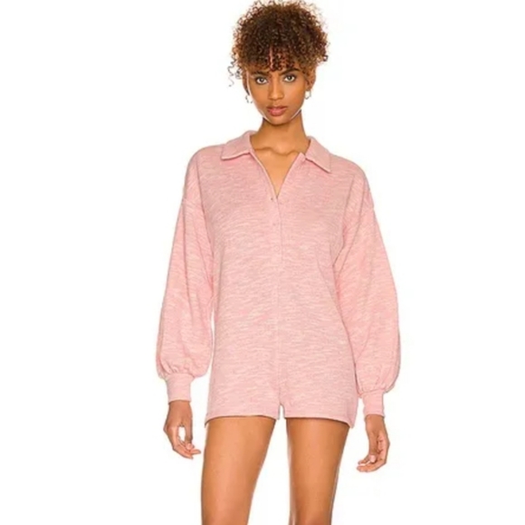 Lovers + Friends Julien Romper Pink Size Medium - Picture 2 of 9